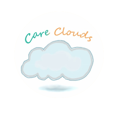 Care Clouds logo with a cute cloud